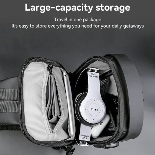 Yesido lopásbiztos hátizsák WB46 zárral fekete - 3