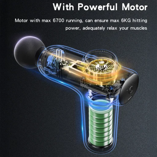 Yesido Massager MG01 Masszázspisztoly fekete - 6