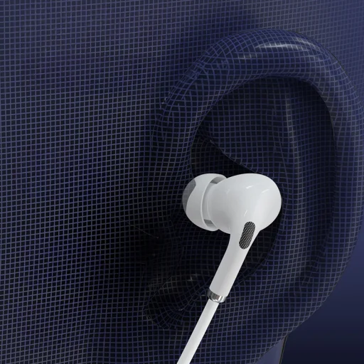 Yesido Vezetékes Fülhallgató YH52 mikrofonnal Lightning fehér - 2