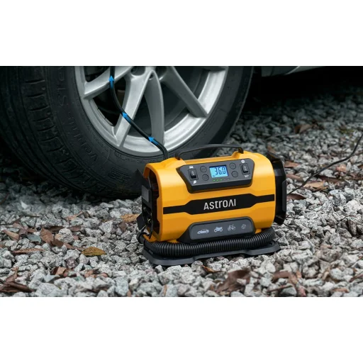 Hordozható kerékkompresszor AstroAI 150 PSI 12V DC/110V AC - 3