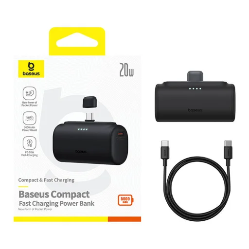 Baseus Compact Powerbank gyors töltés Type-C Edition 5000mAh 20W - 8