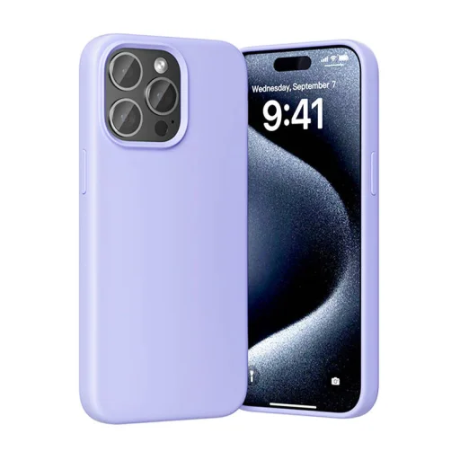 Szilikon tok Vention KUFV0-40 iPhone 15 Pro Max készülékhez (lila) - 3