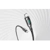 USB 2.0 C-C 100W Vention Férfi 5A LED Kábel 1.2M (Fekete) thumbnail