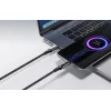 USB 2.0 C-C 100W Vention Férfi 5A LED Kábel 1.2M (Fekete) thumbnail