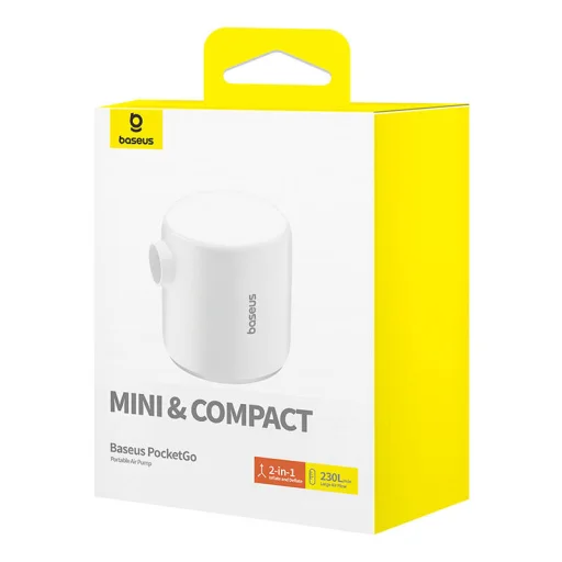 Baseus PocketGo hordozható pumpa (fehér) - 8