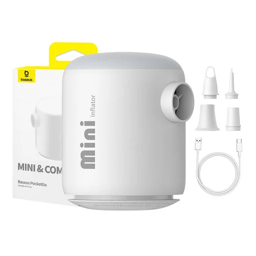 Baseus PocketGo hordozható pumpa (fehér) - 1