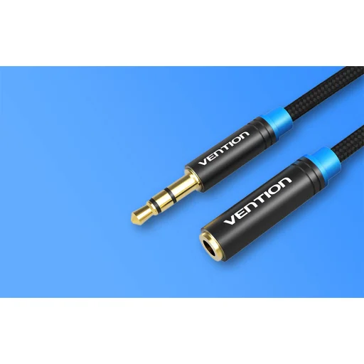 Vention VAB-B06-B150-M 1,5m Fekete Audio Kábel Hosszabbító - 2