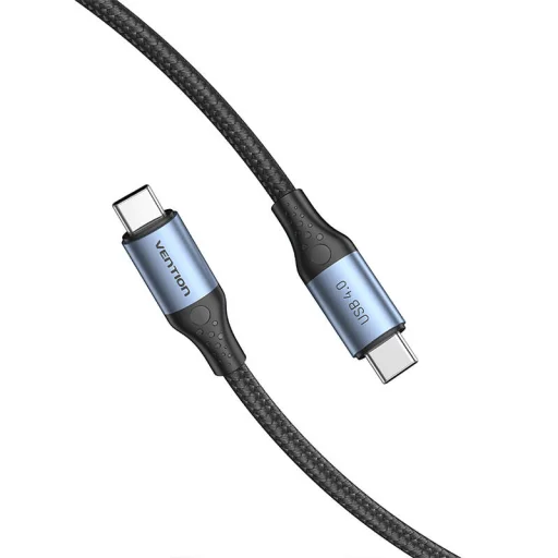 USB-C - USB-C Kábel 240W Vention TAVHF USB 4.0 5A 1m 40Gbps (szürke) - 2