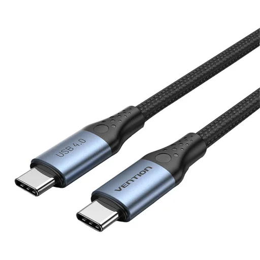 USB-C - USB-C Kábel 240W Vention TAVHF USB 4.0 5A 1m 40Gbps (szürke) - 4