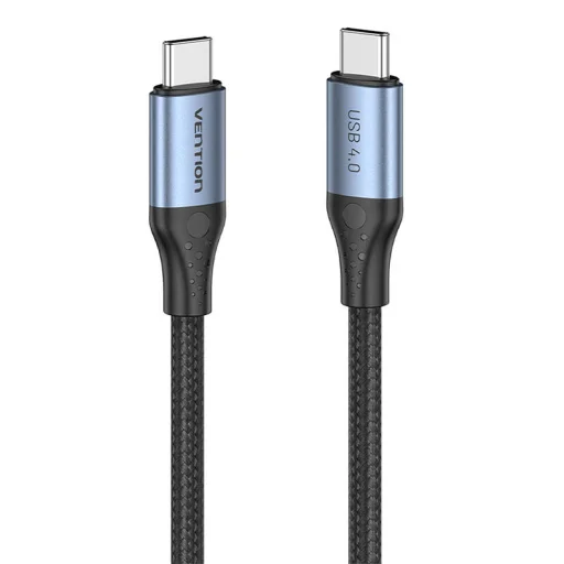 USB-C - USB-C Kábel 240W Vention TAVHF USB 4.0 5A 1m 40Gbps (szürke) - 1