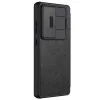 Nillkin Qin Pro fliptok Samsung Galaxy S25 Ultra-hoz kamerafedéllel - fekete tok thumbnail