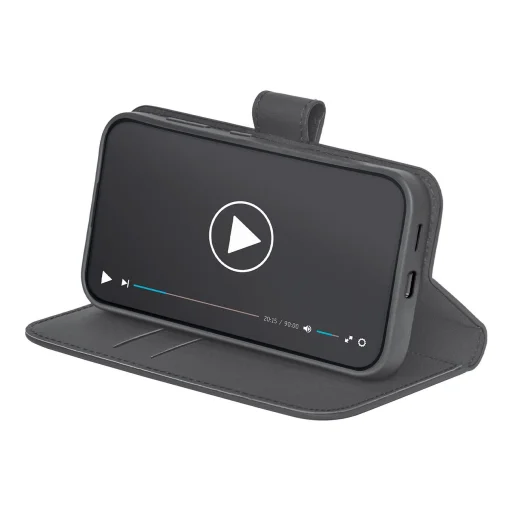 Puro Booklet Case fliptok pénztárcával Samsung Galaxy S25+ - fekete tok - 2