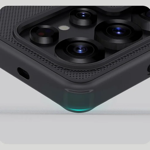 Samsung Galaxy S25 Ultra-hoz Nillkin Super Frosted Shield Pro Mágneses tok MagSafe kompatibilitással - fekete tok - 7