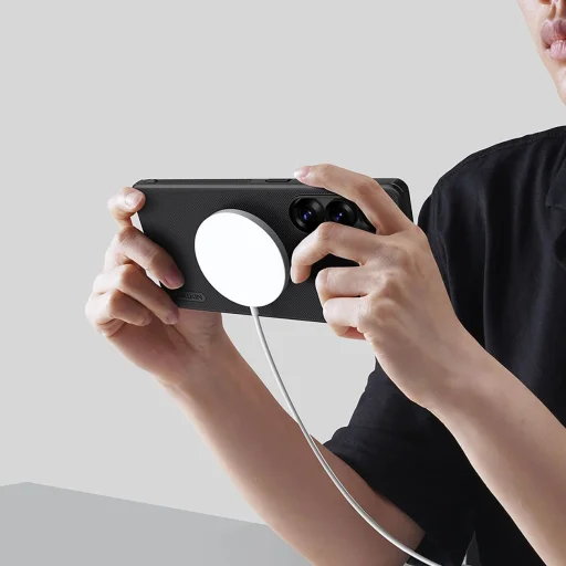 Samsung Galaxy S25 Ultra-hoz Nillkin Super Frosted Shield Pro Mágneses tok MagSafe kompatibilitással - fekete tok - 10