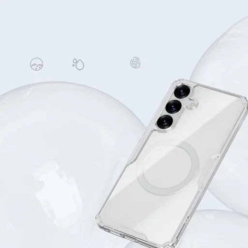 Nillkin Nature TPU Pro Mágneses Tok MagSafe-val Samsung S25+ - fehér tok - 11