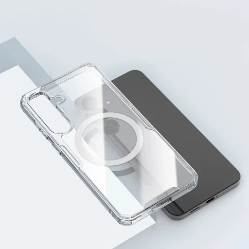 Nillkin Nature TPU Pro Magnetic MagSafe kompatibilitással Samsung Galaxy S25 - fehér tok - 8