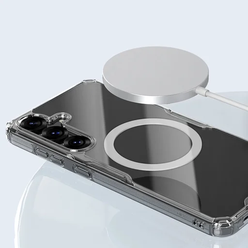 Nillkin Nature TPU Pro Magnetic MagSafe kompatibilitással Samsung Galaxy S25 - fehér tok - 12