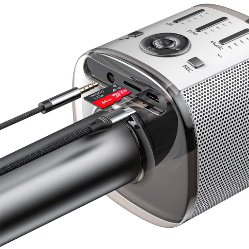 Yesido Karaoke bluetooth mikrofon KR10 fekete, - 2