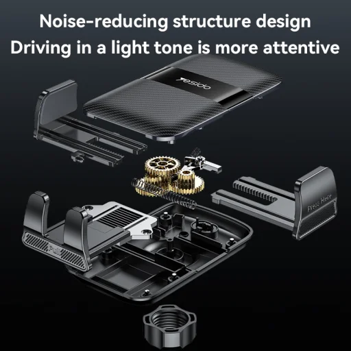 Yesido autós tartó C251 szellőzőre fekete - 3