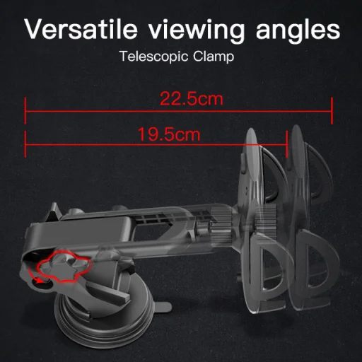 Yesido C111 autós telefontartó műszerfalra rögzíthető fekete - 4