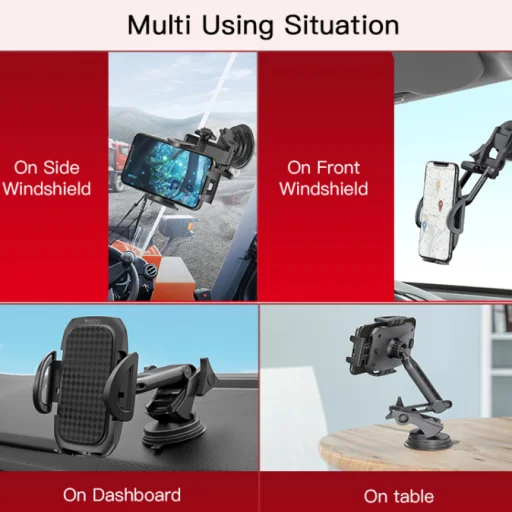 Yesido C111 autós telefontartó műszerfalra rögzíthető fekete - 8