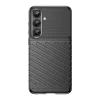 Thunder Case Samsung Galaxy S25+ szilikon páncél tok - fekete tok thumbnail