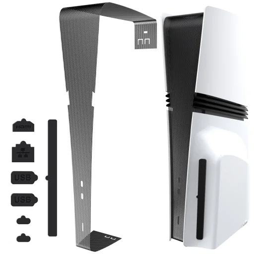 iPega P5R001 porvédő és dugók PS5 Pro-hoz fekete - 1