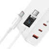 Baseus fali töltő GaN5 Pro PD 140W 2x USB-C 1x USB fehér + USB-C - USB-C 240W kábel thumbnail