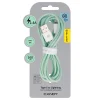 Blavec Cable Candy fonott - USB Lightning kábel - 2,4A 1 méter (CCA-UL24GN10) zöld thumbnail