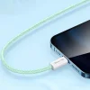 Blavec Cable Candy fonott - USB Lightning kábel - 2,4A 1 méter (CCA-UL24GN10) zöld thumbnail