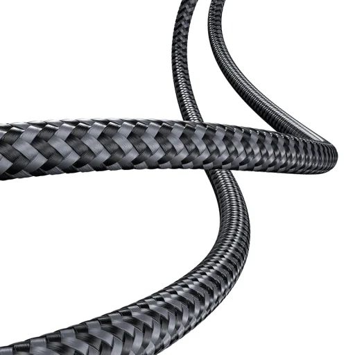 Benks kábel D49 fonott - Type C - Type C - PD 60W 3A 1,2 méter fekete - 3