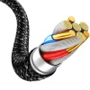 Blavec Cable Candy fonott - USB - Lightning - 2,4A 1 méter (CCA-UL24B10) fekete - 7