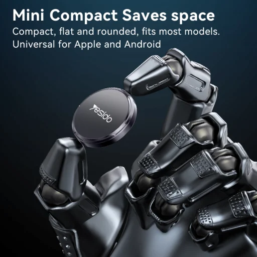 Yesido mágneses autós tartó C211 műszerfalra fekete - 3