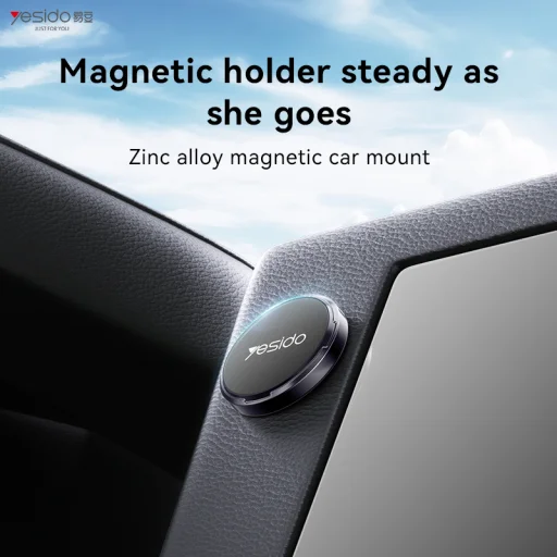 Yesido mágneses autós tartó C211 műszerfalra fekete - 5