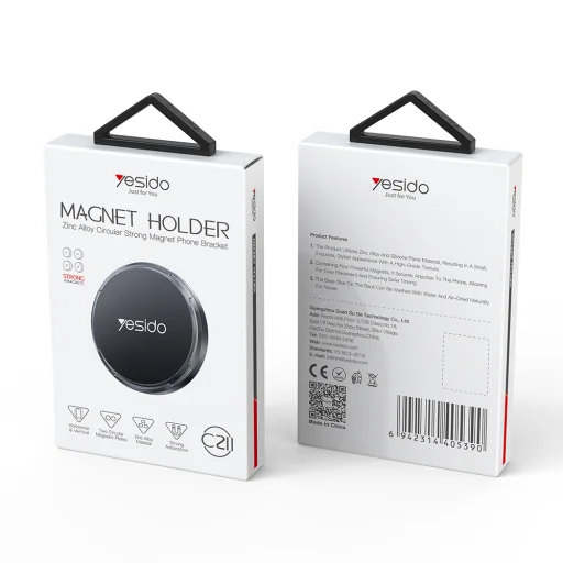 Yesido mágneses autós tartó C211 műszerfalra fekete - 6