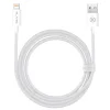 Blavec Kábel Candy fonott - USB-A Lightning - 2,4A 3 méter (CCA-UL24W30) fehér thumbnail