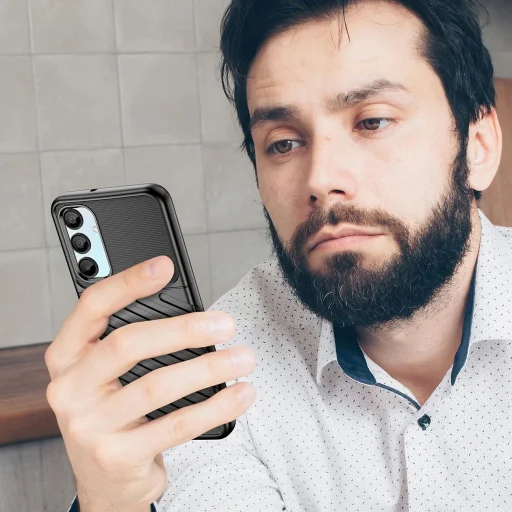 Thunder Case Samsung Galaxy A26 szilikon páncélozott tok - fekete tok - 4