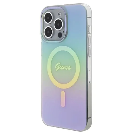 Guess IML Iridescent MagSafe tok iPhone 15 Pro - türkiz - 2