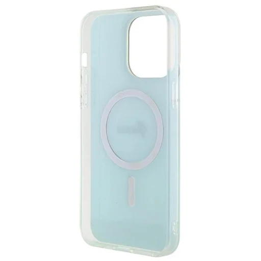 Guess IML Iridescent MagSafe tok iPhone 15 Pro - türkiz - 7