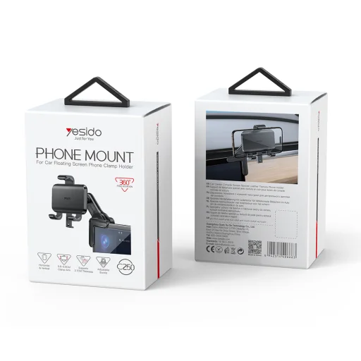 Yesido autós tartó C250 központi érintőképernyőre fekete - 6