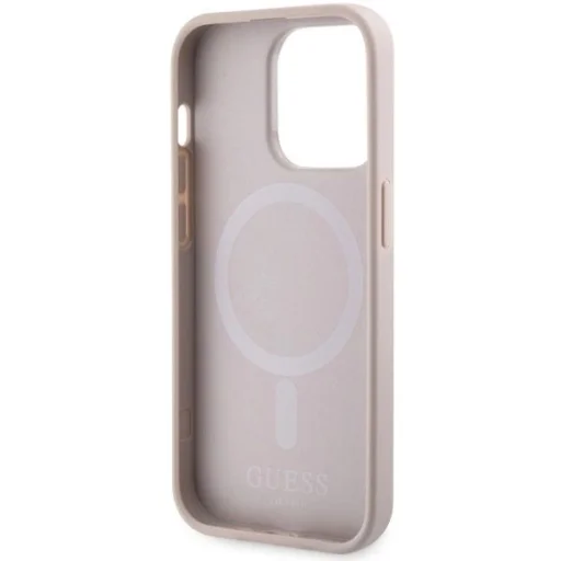 Guess GUHMP14XHGCFSEP iPhone 14 Pro Max 6.7" rózsaszín/kemény tok GCube Csíkok MagSafe tok - 7