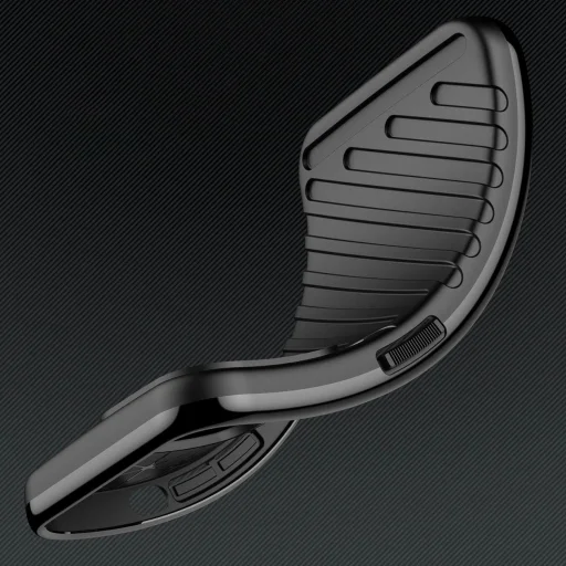 Thunder tok Samsung Galaxy S25 szilikon páncél tok fekete - 5