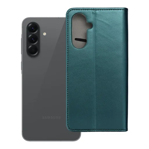 SMART MAGNETO flipové puzdro SAMSUNG A56 tmavozelené puzdro - 9