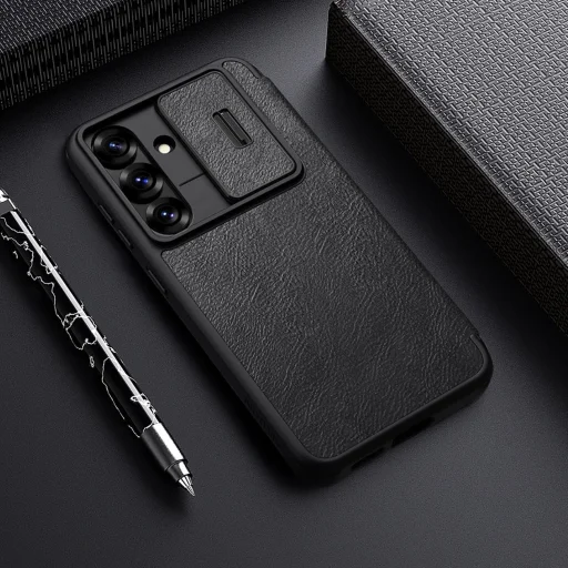 Nillkin Qin Pro fliptok Samsung Galaxy S25 Plus - fekete - 6