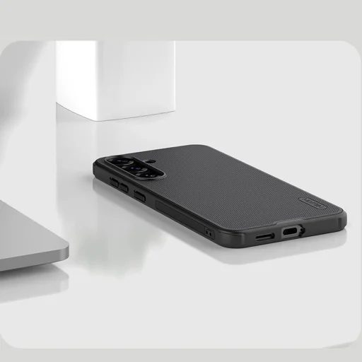 Nillkin Super Frosted Shield Pro mágneses tok Samsung Galaxy S25-höz MagSafe-kompatibilitással - fekete tok - 17