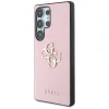 Guess Grained Big 4G Logo Small Classic Logo Samsung Galaxy S25 Ultra rózsaszín tok thumbnail