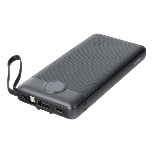 VEGER powerbank 10 000 mAh beépített kábelekkel Micro USB / Type C / Lightning C10 (W1116) fekete - 19