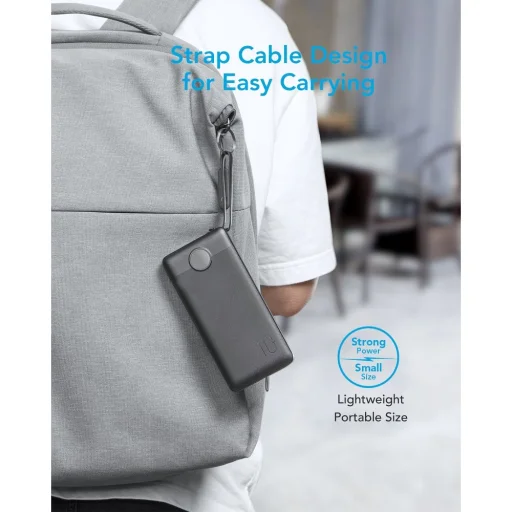 VEGER powerbank 10 000 mAh beépített kábelekkel Micro USB / Type C / Lightning C10 (W1116) fekete - 10