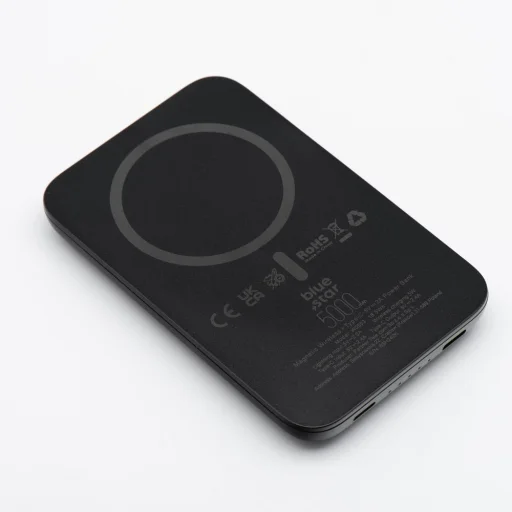 BLUE STAR powerbank 5000 mAh MagSafe kompatibilis 2A 5W W0553 fekete - 2