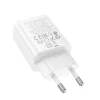 HOCO fali töltő USB A + Type C PD QC3.0 3A 20W N61 fehér thumbnail
